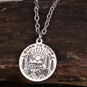 Born to roam Honda Element Jeep ECamper necklace